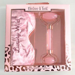 Rose Gold / Pink Sleep Eye Mask & Face Roller Set